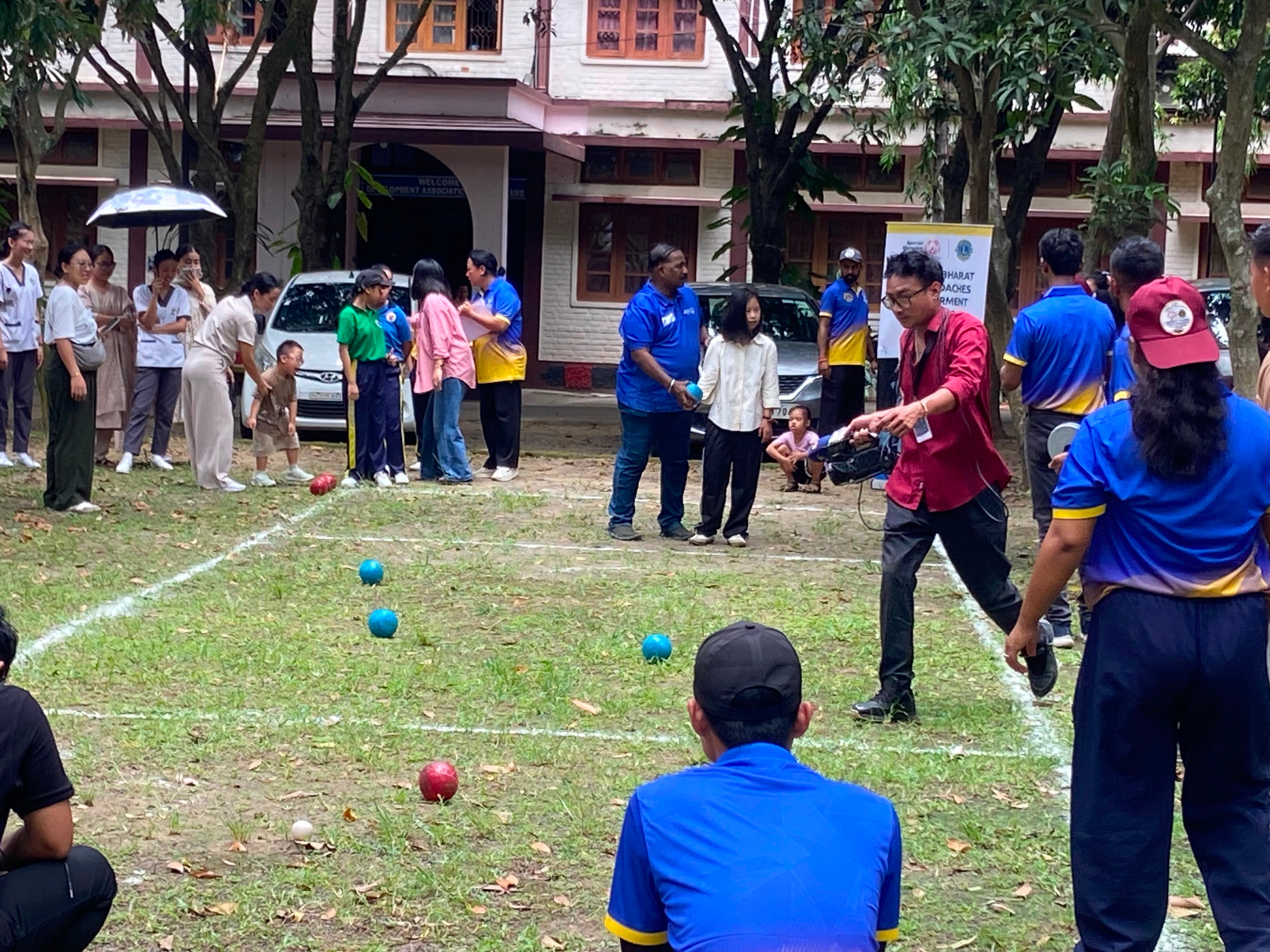 Participants playing bocce during the Special Olympics Nagaland Unified Competition 2026