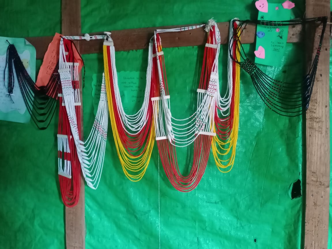 Traditional Naga ornaments produced by skill trainees at Old Medical, Tuensang district
