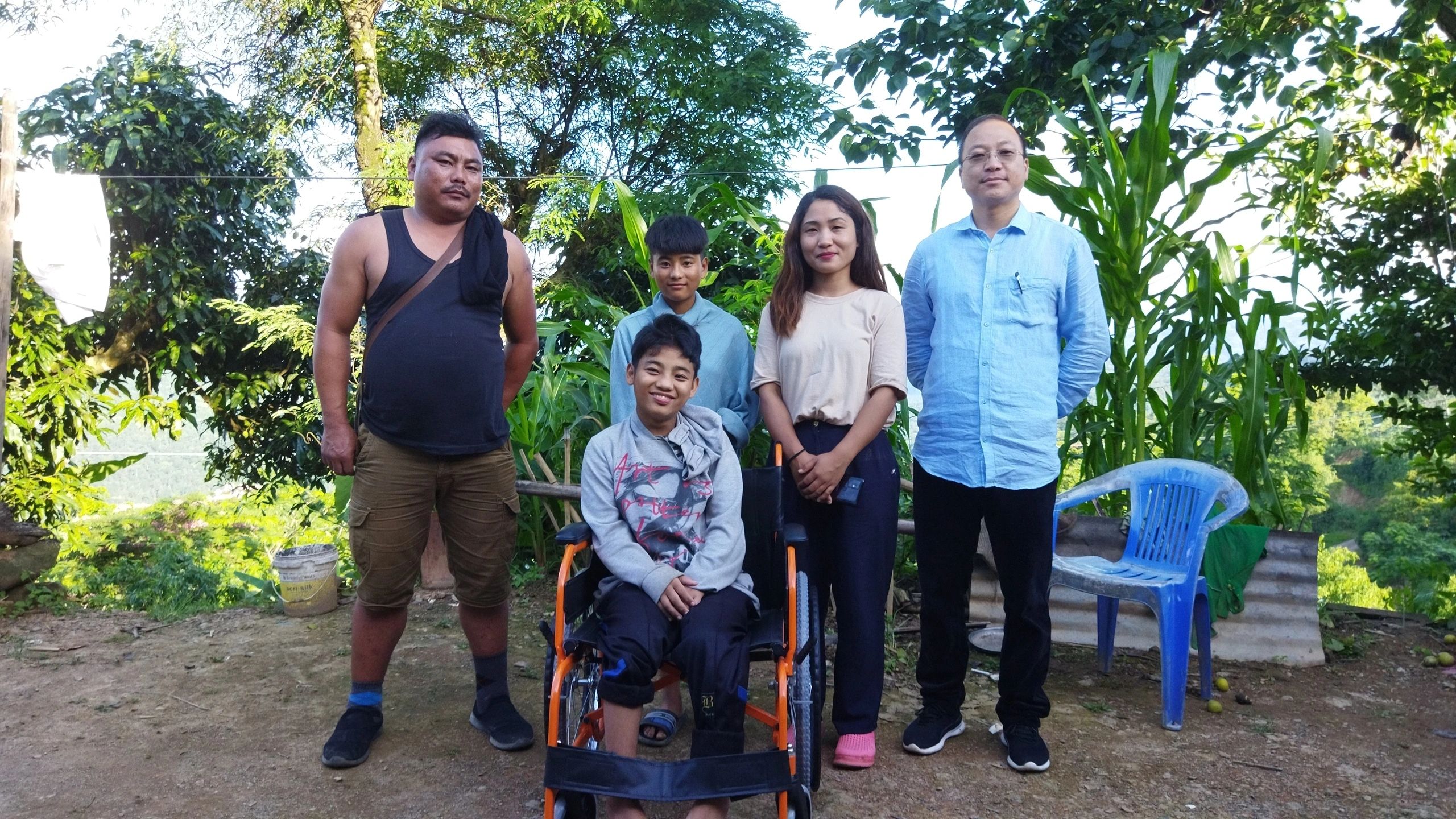 Assistive device distribution at Chiephobozou